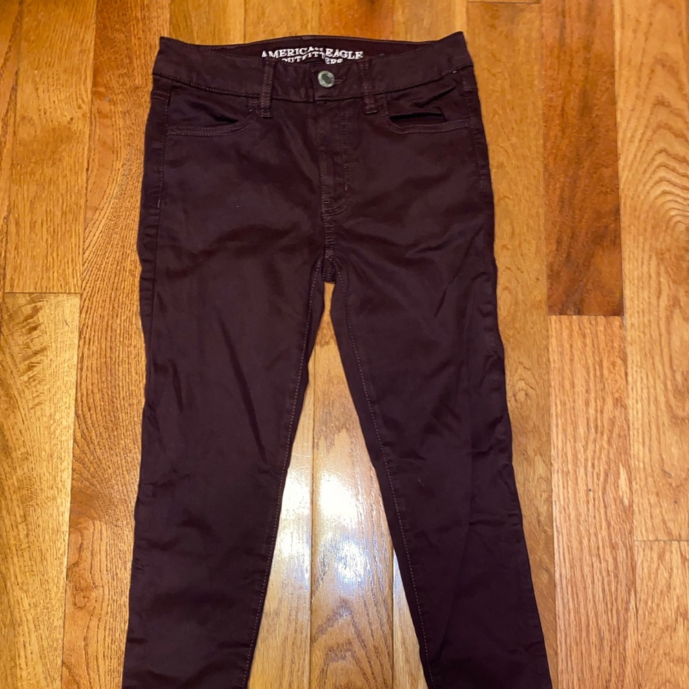 american eagle high rise jeggings